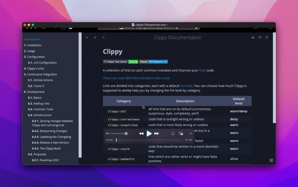Use Clippy to fix your lint suggestions